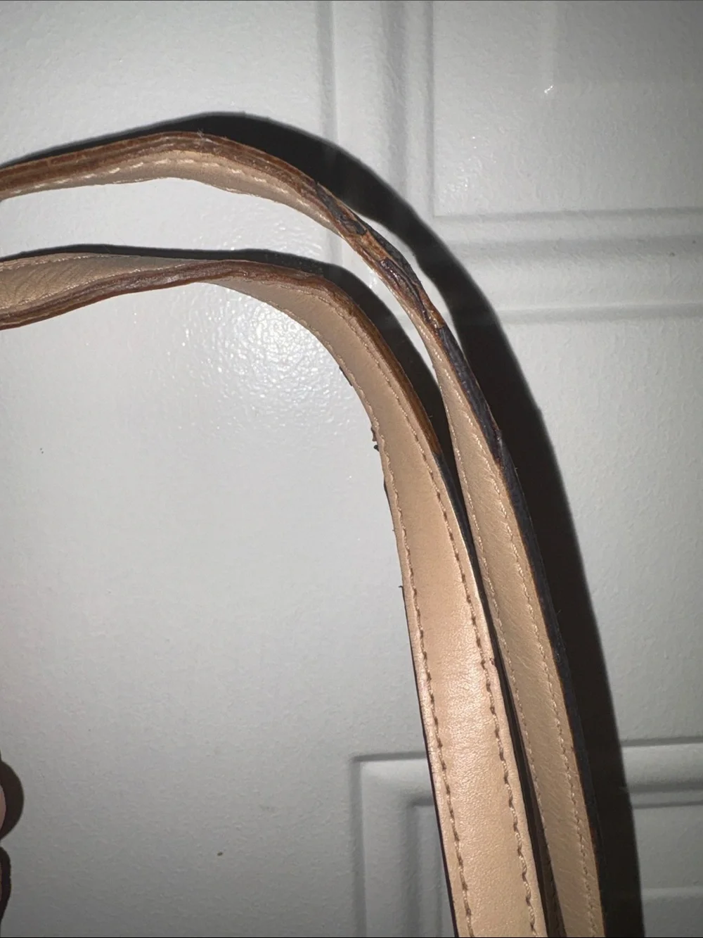Michael Kors Dark Brown Checkered Tote with Gold MK Charm
